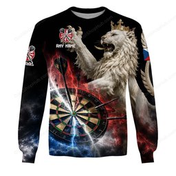 Czech Republic Mascot Darts Black Design Shirts