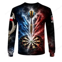 Czech Republic Mascot Darts Black Design Shirts