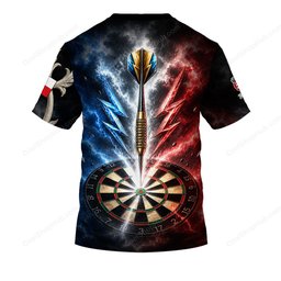 Czech Republic Mascot Darts Black Design Shirts