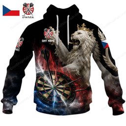 Czech Republic Mascot Darts Black Design Shirts