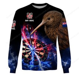 New Zealand Mascot Darts Black Design Shirts