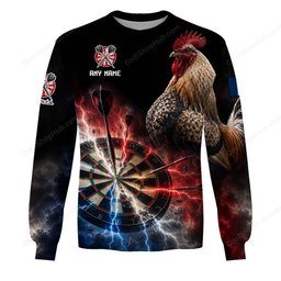 French Mascot Darts Black Design Shirts