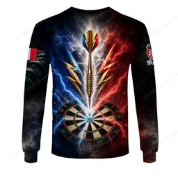 French Mascot Darts Black Design Shirts