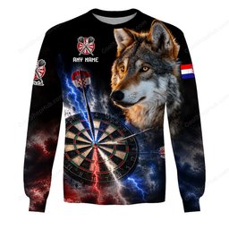 Croatia Mascot Darts Black Design Shirts
