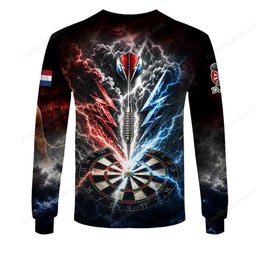 Netherlands Mascot Darts Black Design Shirts