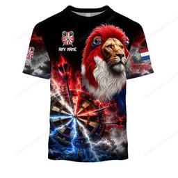 Netherlands Mascot Darts Black Design Shirts
