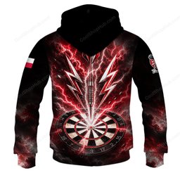 Poland Mascot Darts Black Design Shirts