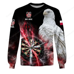 Poland Mascot Darts Black Design Shirts