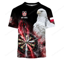Poland Mascot Darts Black Design Shirts