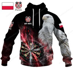 Poland Mascot Darts Black Design Shirts