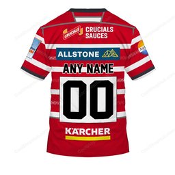 Gloucester Rugby PREM Rugby 2627 Home Jersey Style Shirts