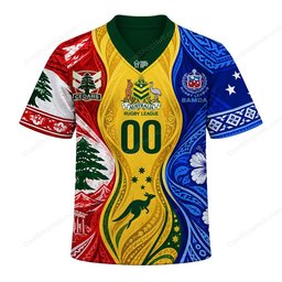 Lebanon x Kangaroos x Samoa RLWC 2026 Special V-neck Shirt