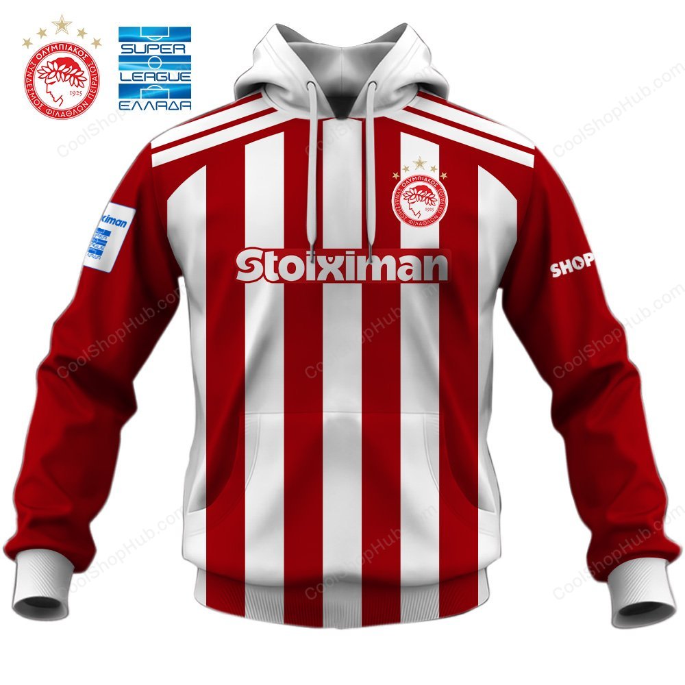 Olympiacos F.Ces Super League Greece 2627 Home Jersey Style Shirts