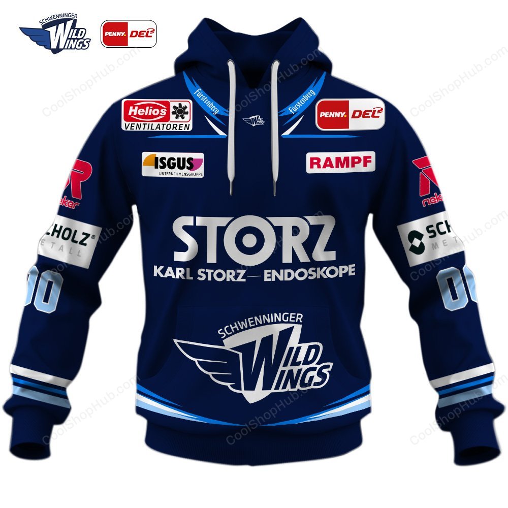 Schwenninger Wild Wings DEL 2627 Home Jersey Style Shirts