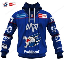 Adler Mannheim DEL 2627 Home Jersey Style Shirts