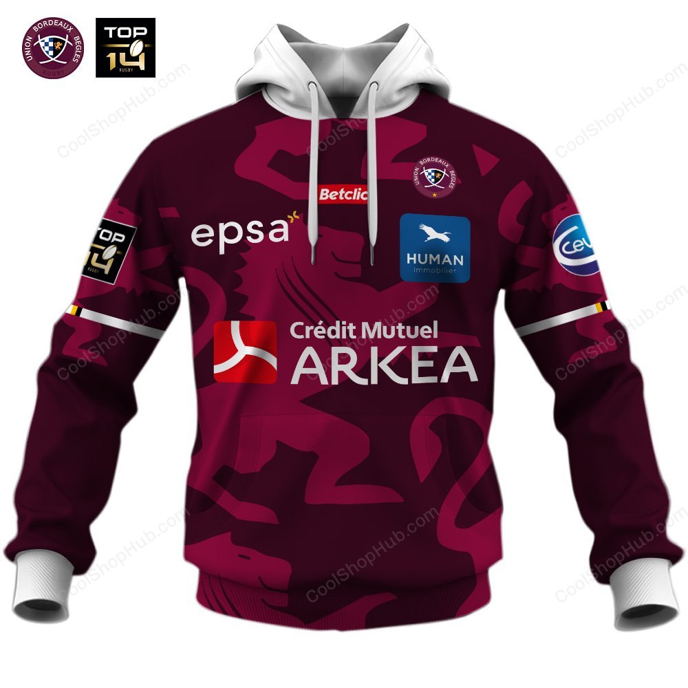 Union Bordeaux Bègles Top 14 2627 Home Jersey Style Shirts