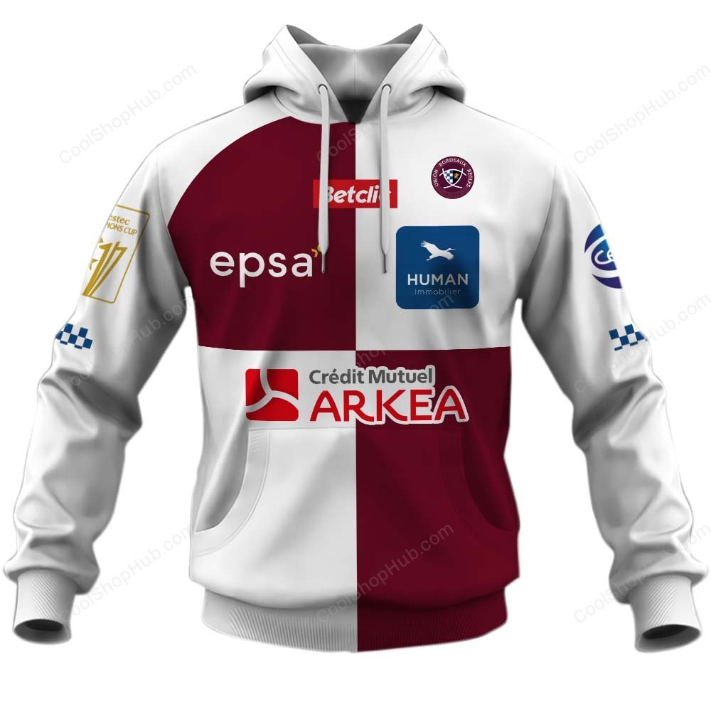 Union Bordeaux Bègles ERCC 2627 Home Jersey Style Shirts