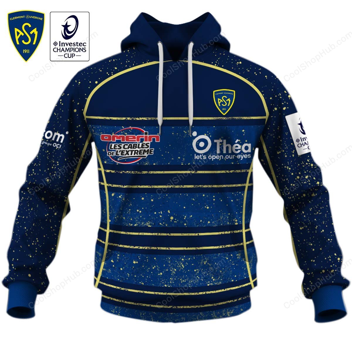 ASM Clermont Auvergne ERCC 2627 Home Jersey Style Shirts