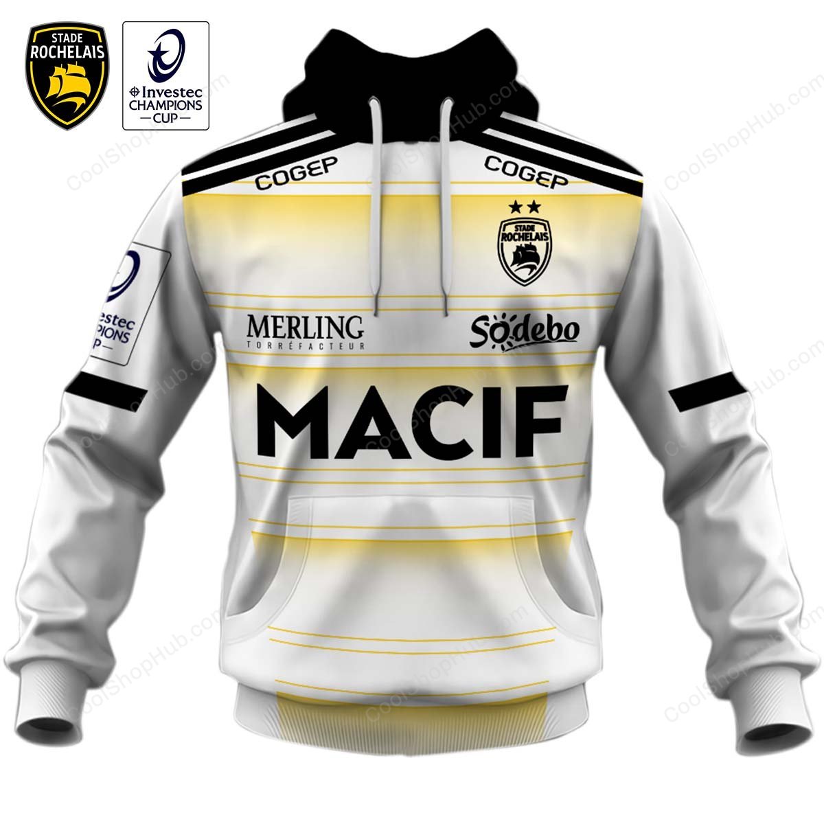 Stade Rochelais ERCC 2627 Home Jersey Style Shirts