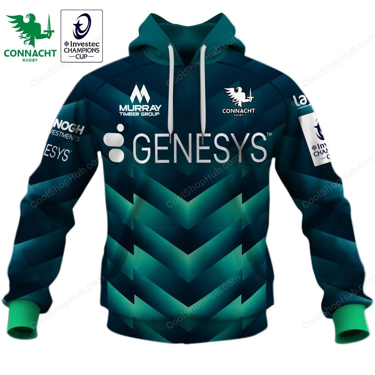 Connacht Rugby ERCC 2627 Home Jersey Style Shirts