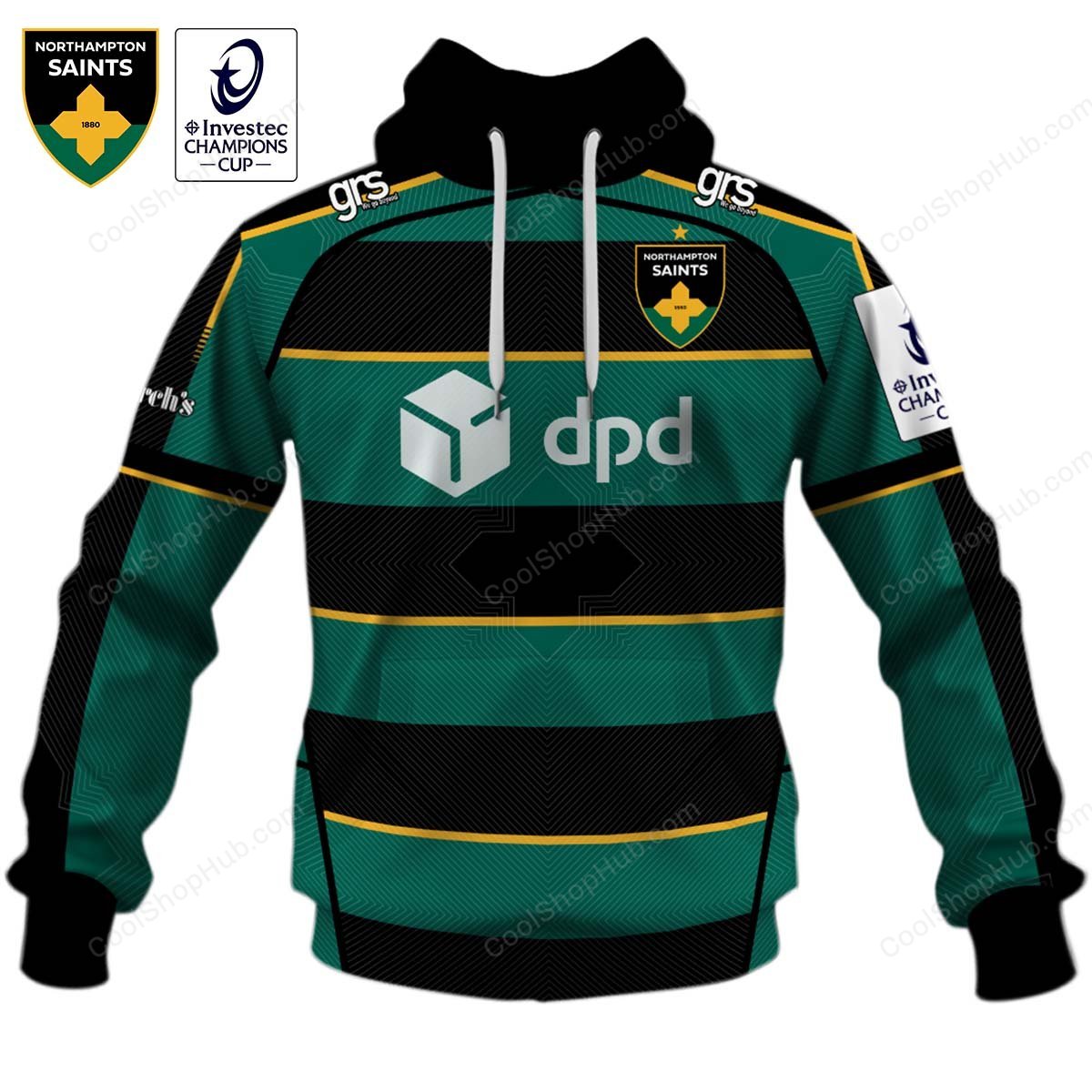 Northampton Saints ERCC 2627 Home Jersey Style Shirts
