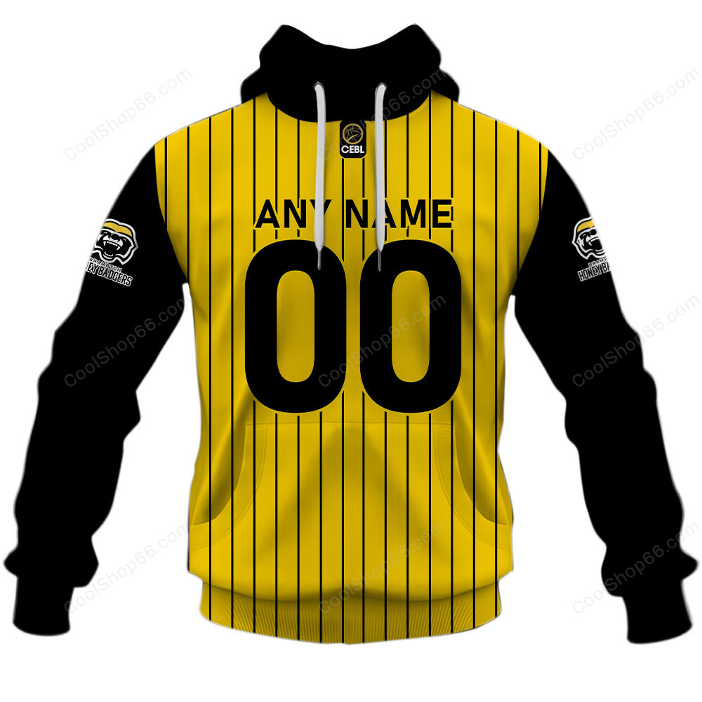 CEBL Brampton Honey Badgers Away Jersey Style Shirts