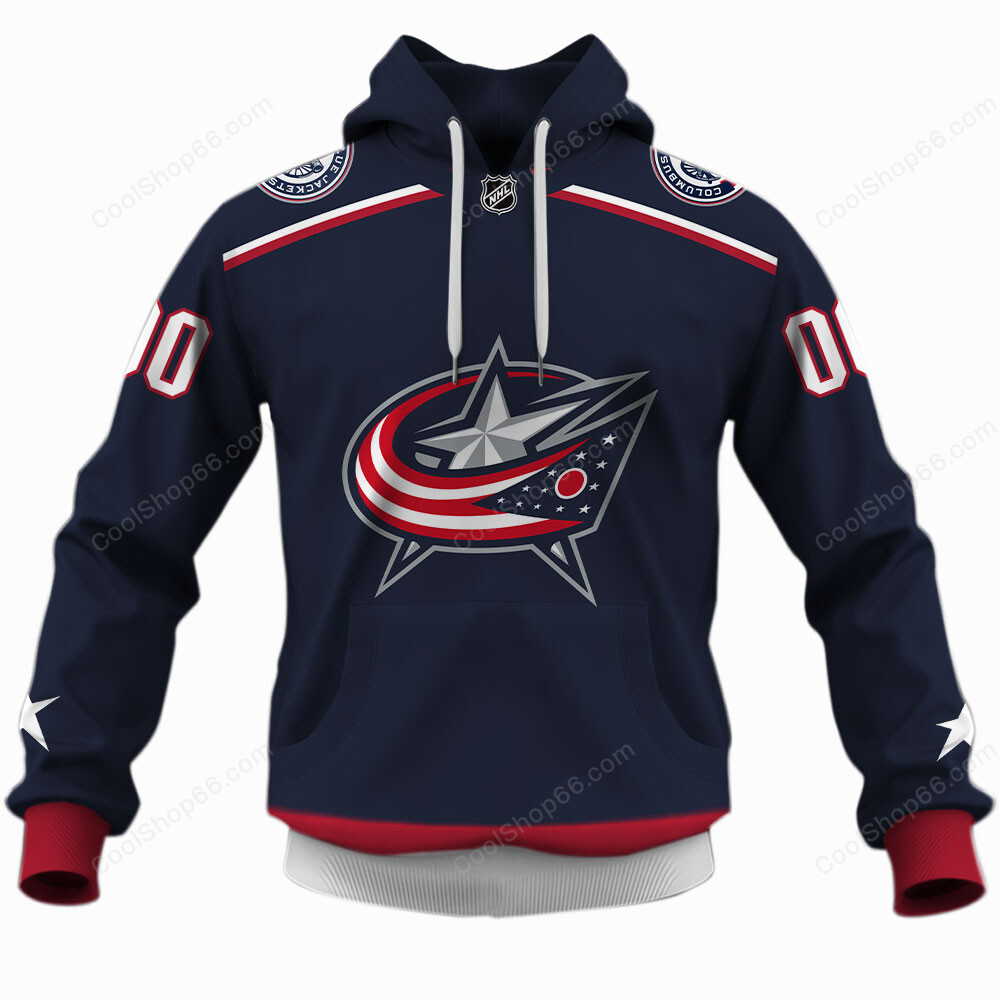 NHL Columbus Blue Jackets Home Jersey Style Shirts