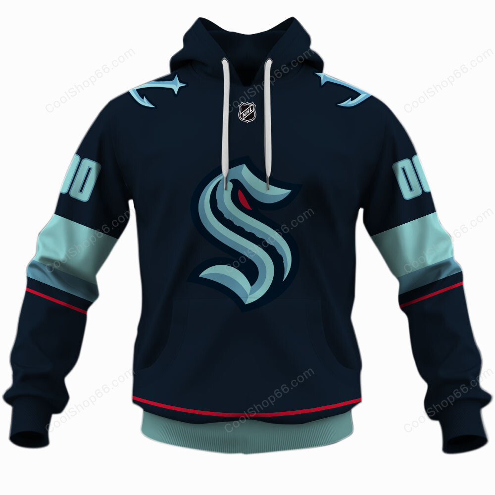 NHL Seattle Kraken Home Jersey Style Shirts