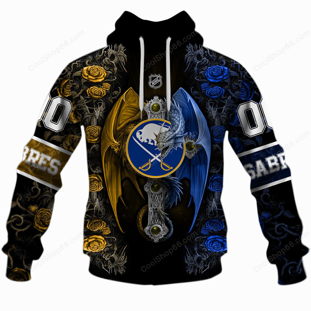 NHL Buffalo Sabres Rose Dragon Shirts