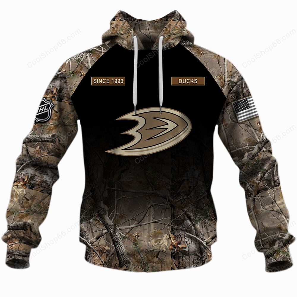 NHL Anaheim Ducks Hunting Camo Shirts
