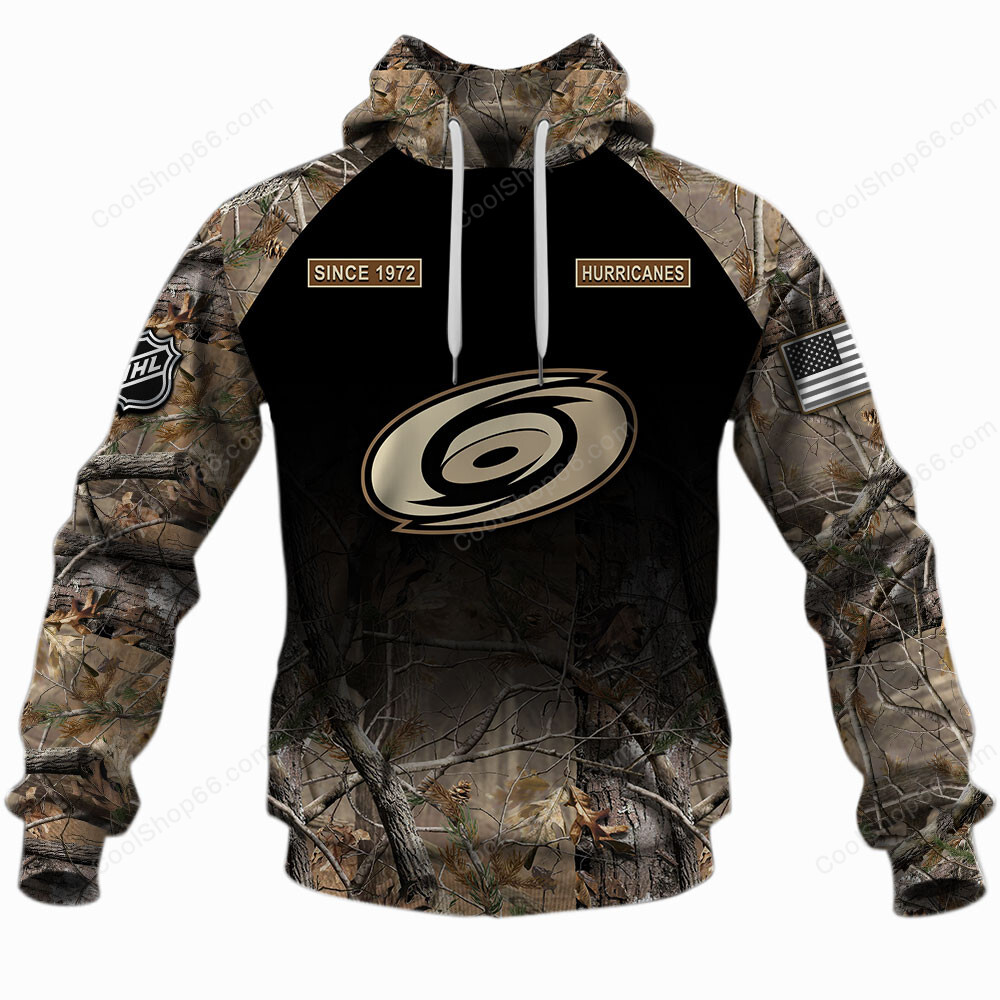 NHL Carolina Hurricanes Hunting Camo Shirts