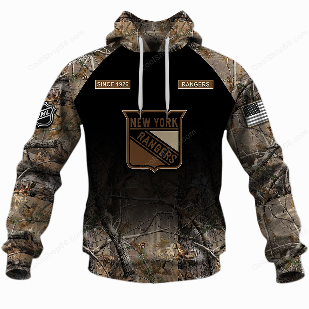 NHL New York Rangers Hunting Camo Shirts