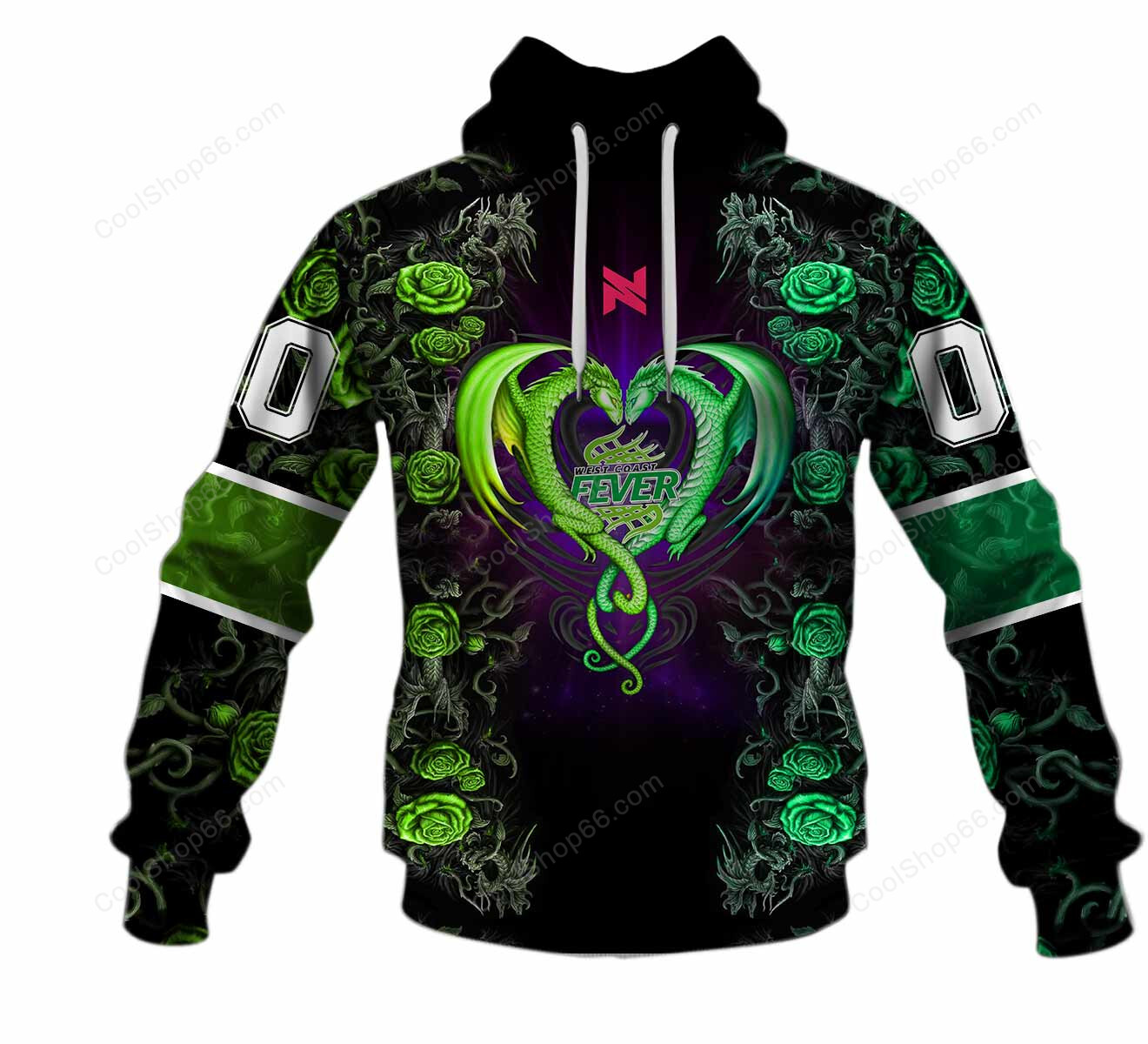 West Coast Fever Rose Dragon Design