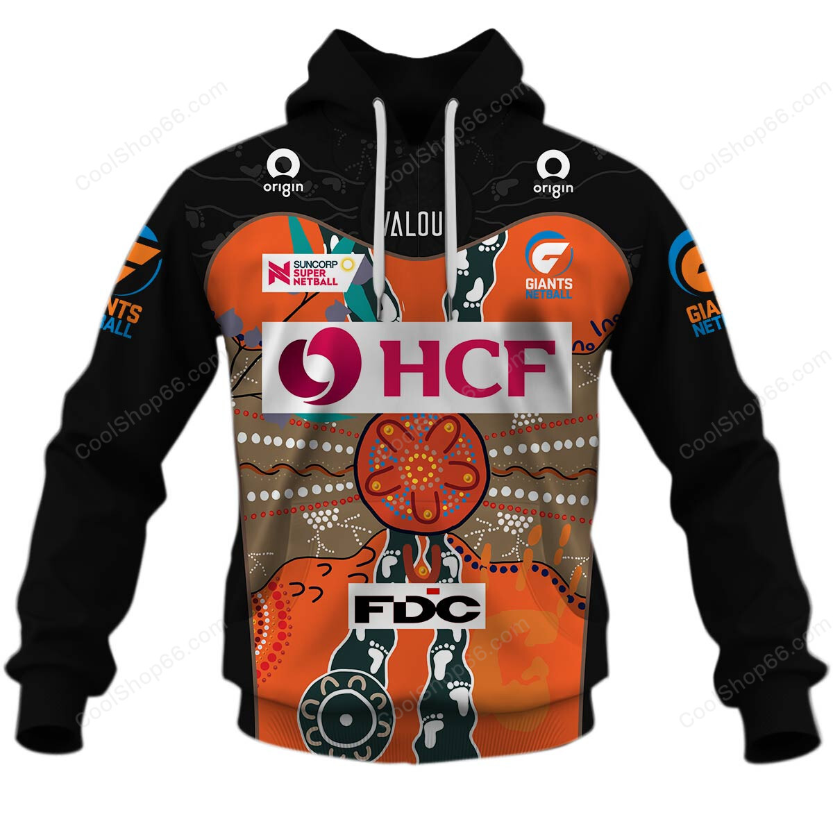 Giants Netball Indigenous Jersey Style
