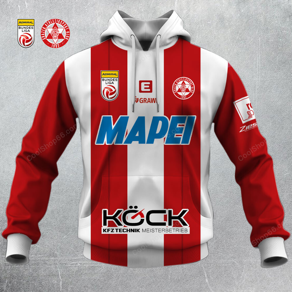 Admiral Bundesliga Grazer AK Home Jersey Style Shirts