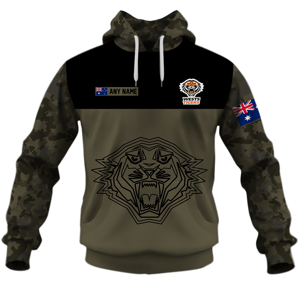Wests Tigers (NRL) Camo V2 Shirts