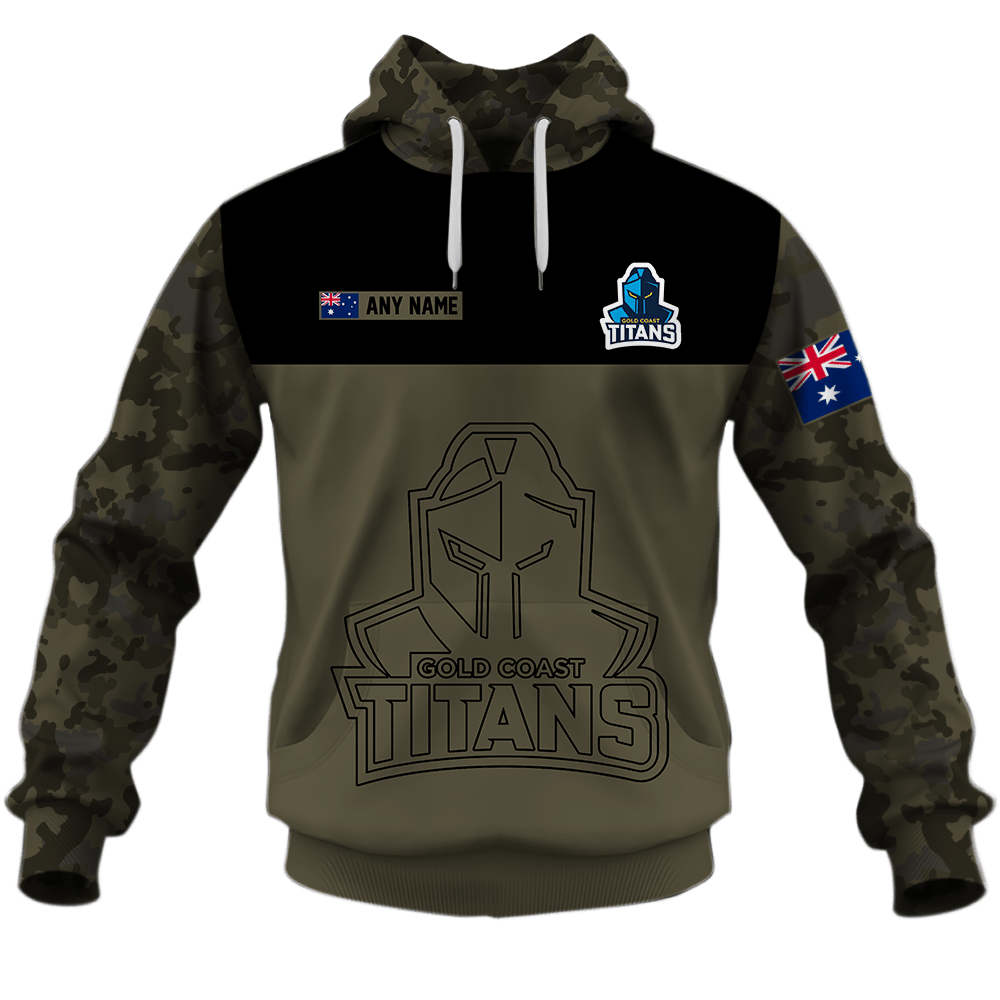 Gold Coast Titans (NRL) Camo V2 Shirts