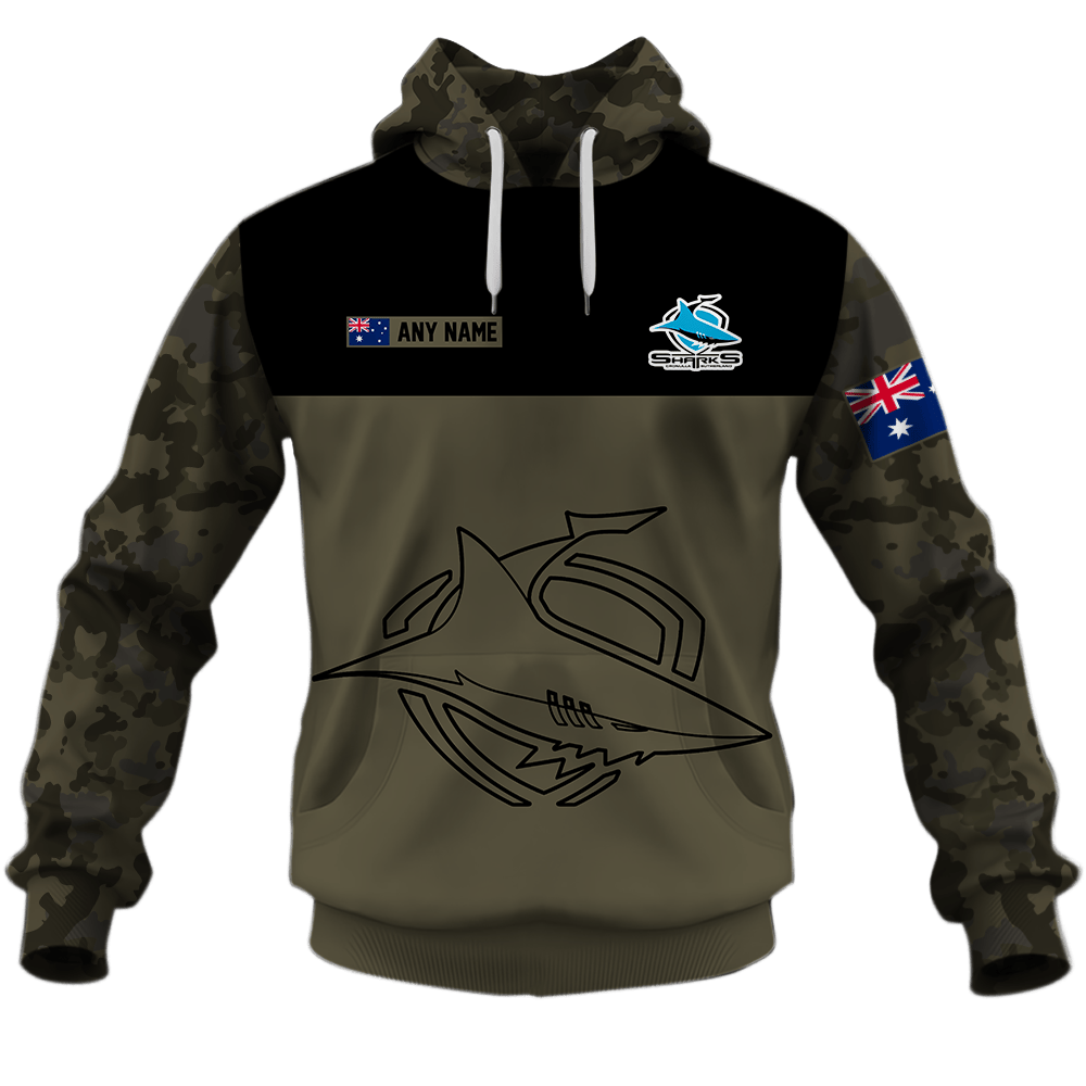 Cronulla Sutherland Sharks (NRL) Camo V2 Shirts