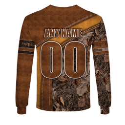 Penrith Panthers (NRL) Leather Gold Logo Design Shirts