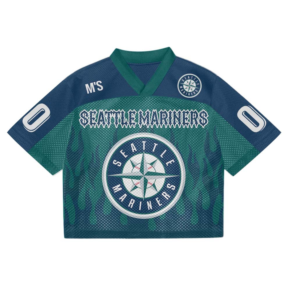 Seattle Mariners MLB Mesh Jersey Streetwear 102