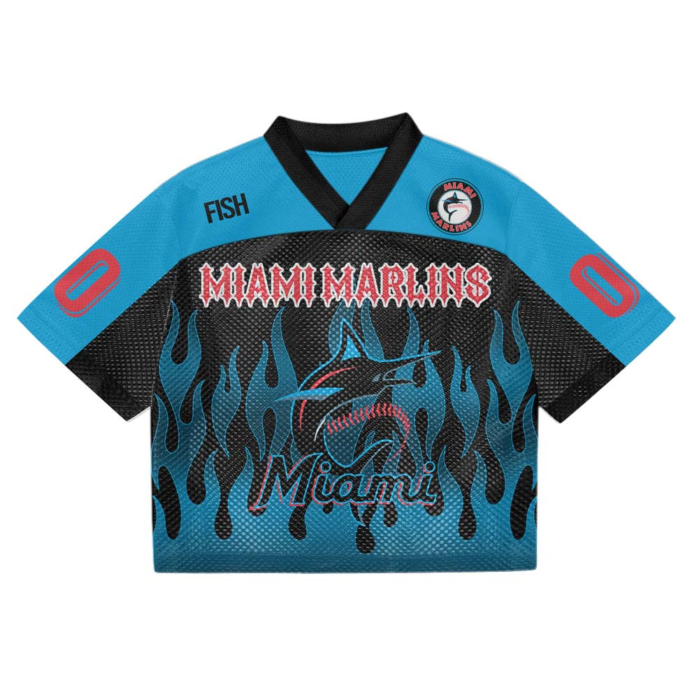Miami Marlins MLB Mesh Jersey Streetwear 102