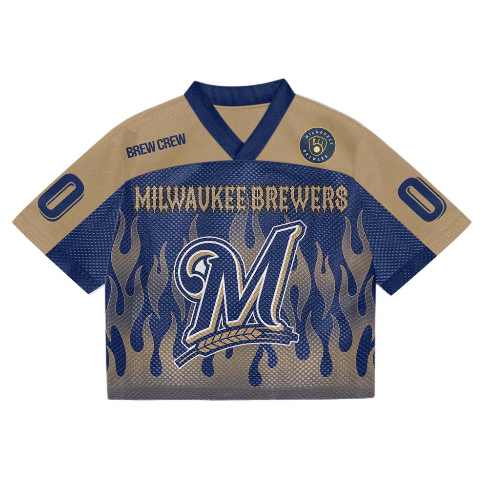 Milwaukee Brewers MLB Mesh Jersey Streetwear 102