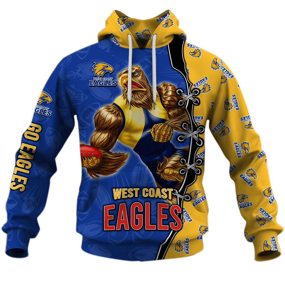 West Coast Eagles Warrior Design Shirts