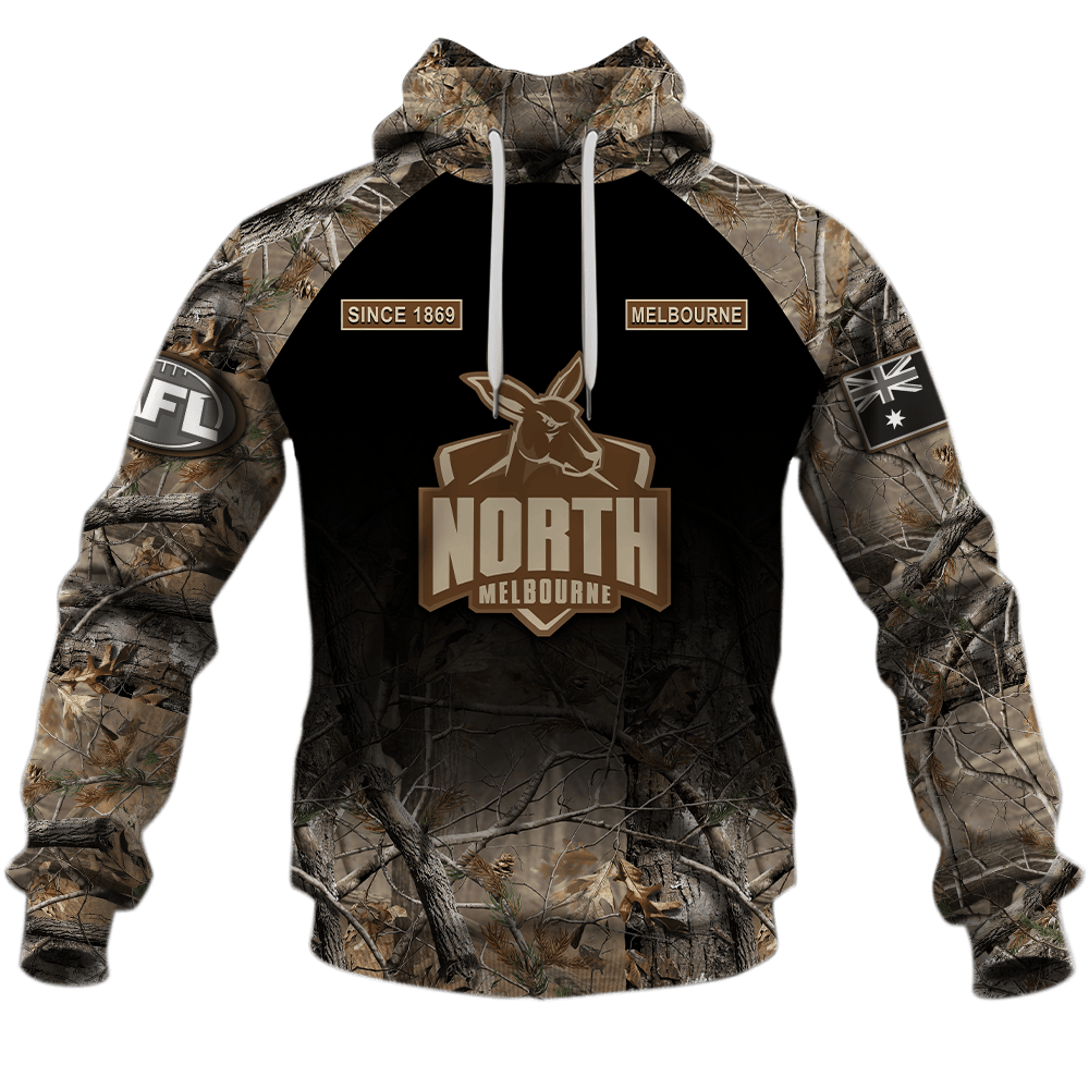 North Melbourne Kangaroos Hunting Design Shirts