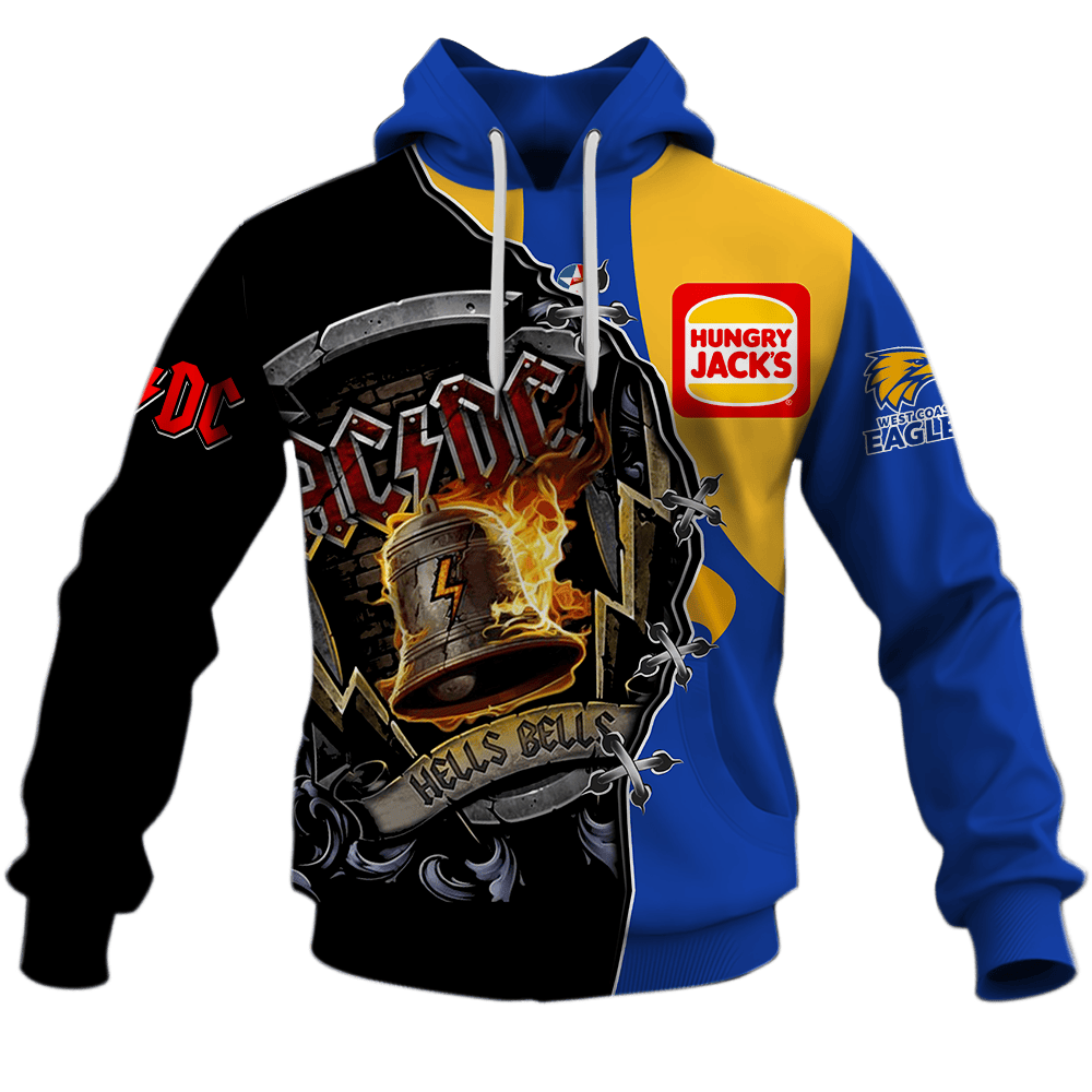 AFL West Coast Eagles  x ACDC Design Shirts