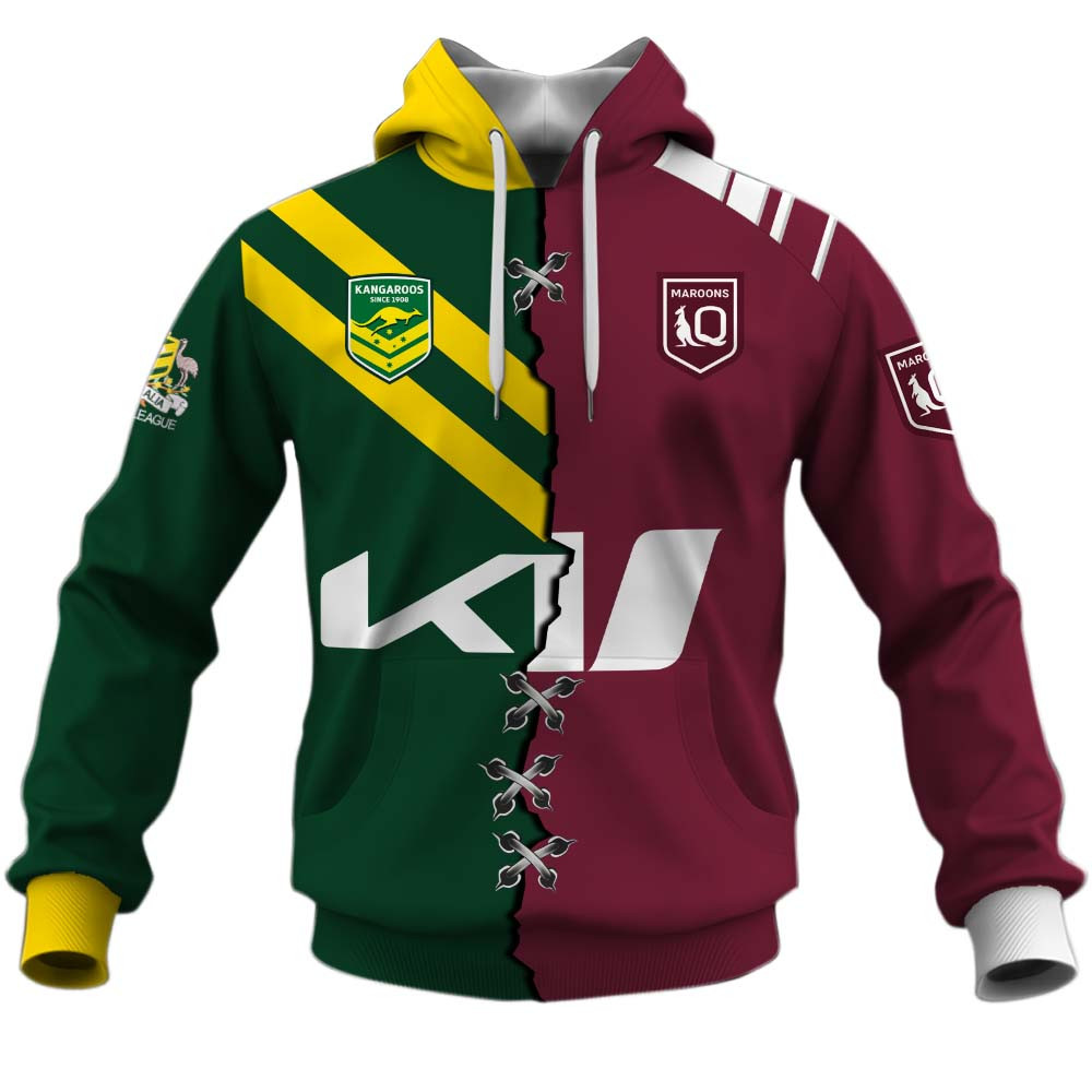 Kangaroos x Queensland Maroons 2025 Special Shirt