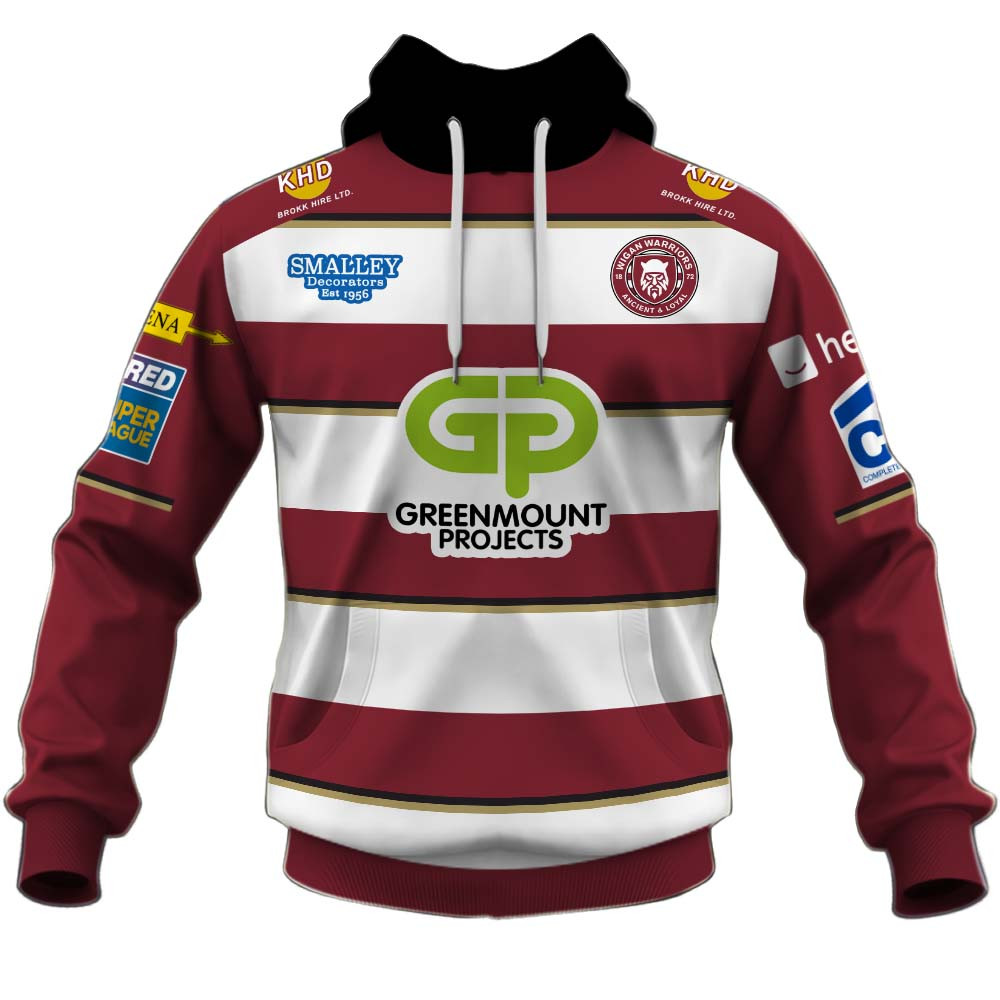 Wigan Warriors Super League 2025 Home Jersey Style Shirt