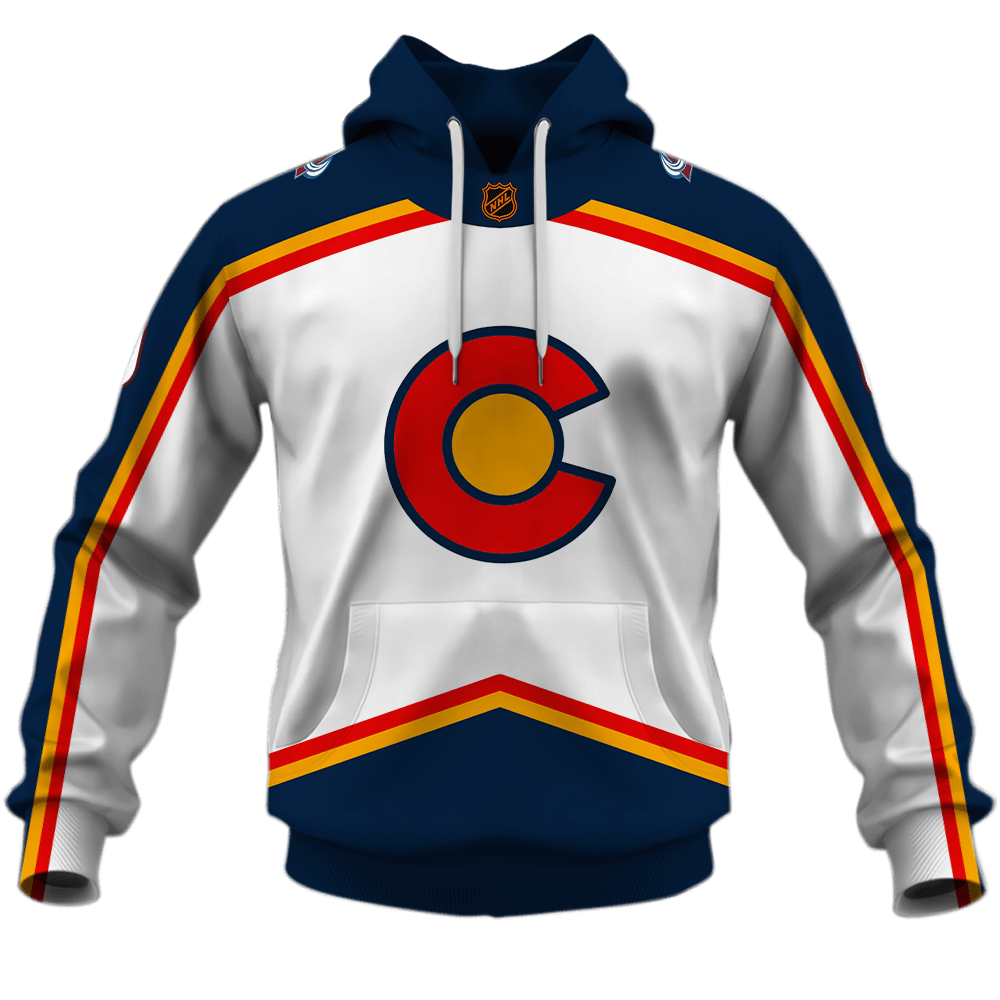 Colorado Avalanche NHL Reverse Retro Style