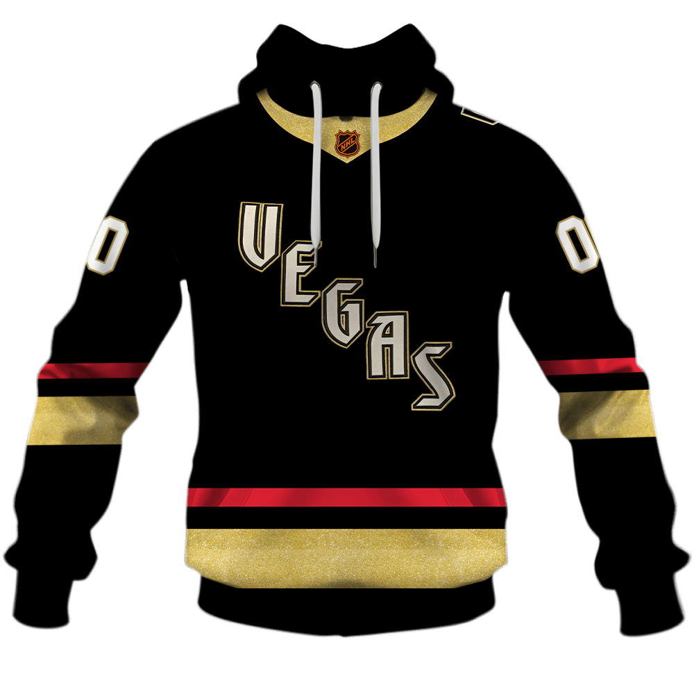 Vegas Golden Knights NHL Reverse Retro Style
