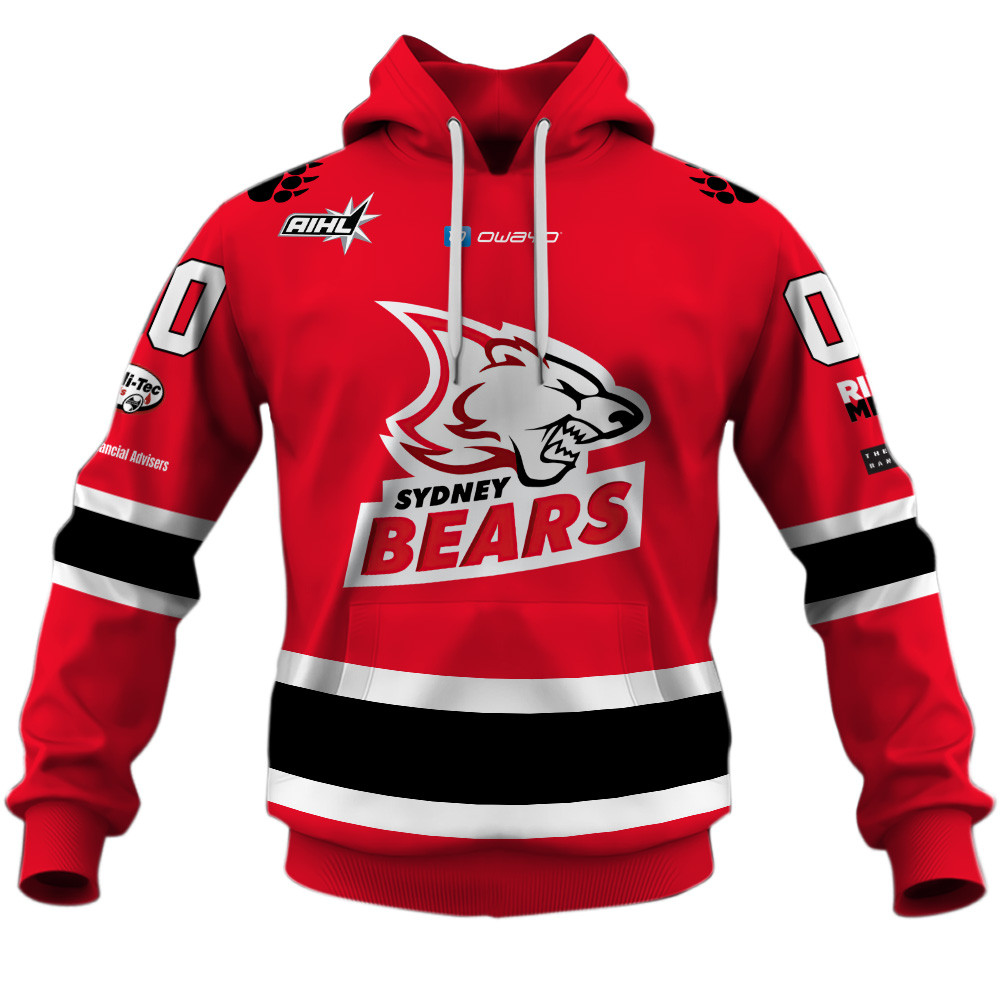 Sydney Bears AIHL 2025 Home Jersey Style Shirts